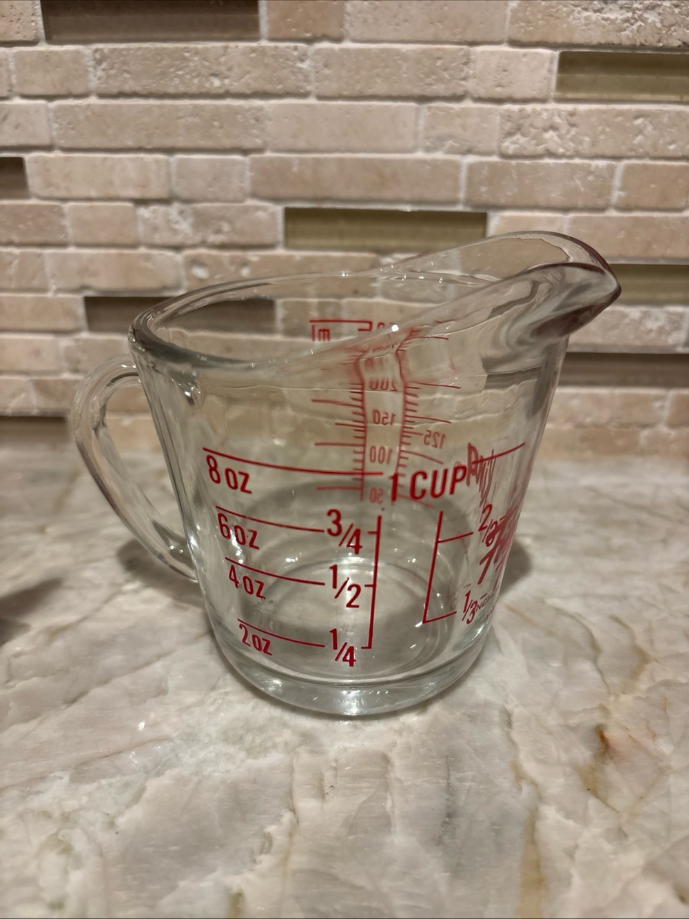 VINTAGE Fire King 1 Cup Glass Measuring Cup EUC